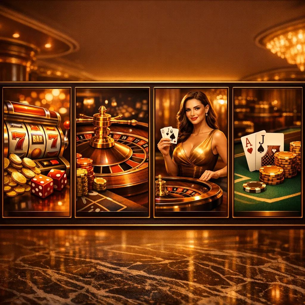 Kategorie gier w lobby Roulettino Casino